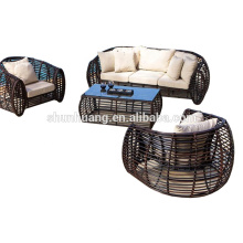 New arrival garden PE rattan sofa outdoor wicker furniture sofa sets